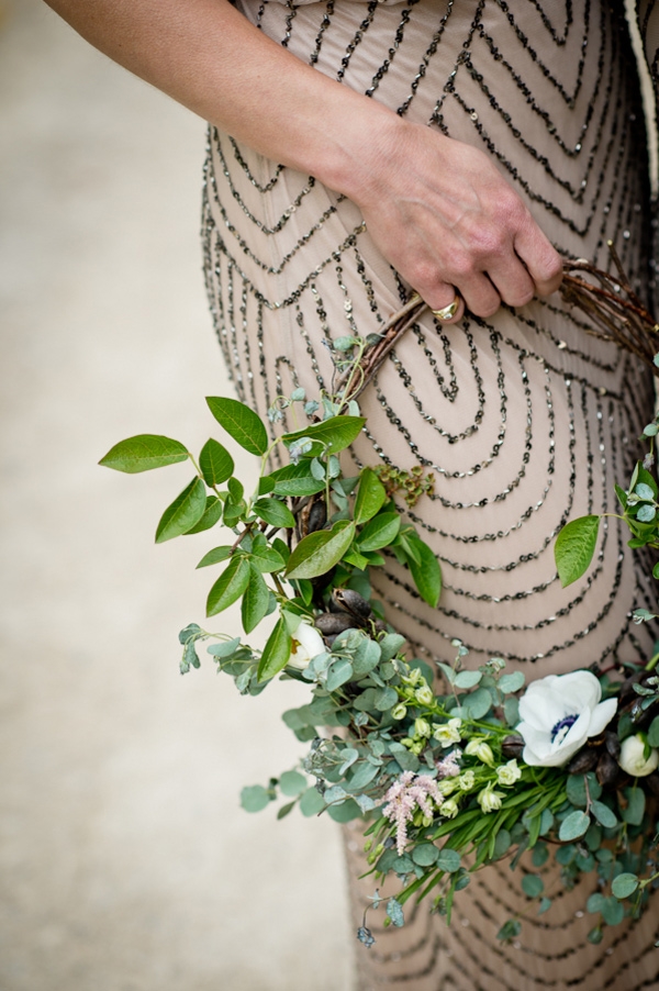 Hoop Bridal Bouqet. Photography by Swoon over it as seen on Wedding Blog Humming Heartstrings